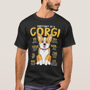 Camiseta Corgi Anatomia Cachorro Mãe Pai