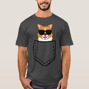 Camiseta Corgi Bonito em Pocket Corgi Gifts para Lover