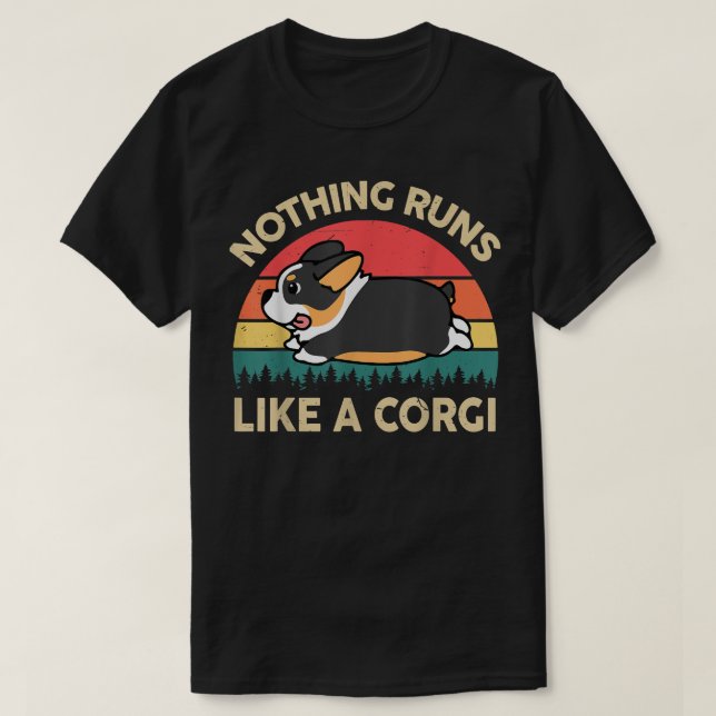 Camiseta Corgi Bonito Não Funciona Como Um Presente Triplo  (Frente do Design)