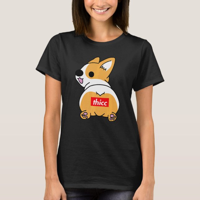 Camiseta Corgi Bunda Gordinha  Cachorro  Corgi  Presente (Frente)