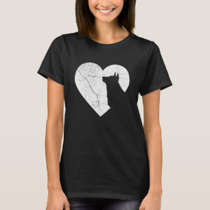 Camiseta Corgi Cachorro Engraçado Coração Dia dos Namorados