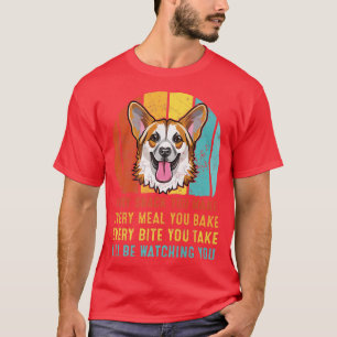 Camiseta Corgi, cada lanche que fizer... eu estarei assisti