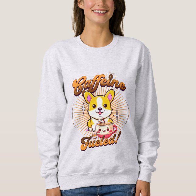 CAMISETA CORGI CAFEINE COMBUSTÍVEL! (Frente)