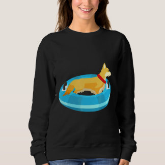Camiseta Corgi Cão Flutuante Tubagem Flutuante