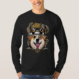 Camiseta Corgi Cão Vítimo-Gótico-Gótico Medieval-Vitoriana