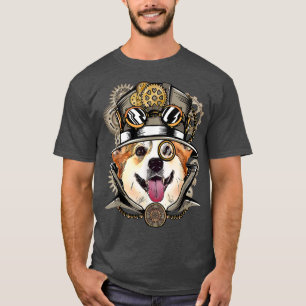 Camiseta Corgi Cão Vítimo-Gótico-Gótico Medieval-Vitoriana