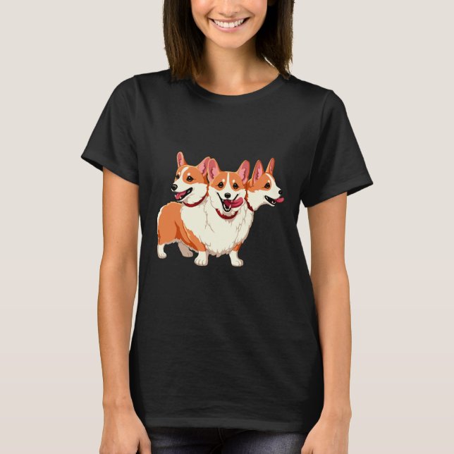 Camiseta Corgi Cerberus (Frente)