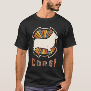Camiseta Corgi Clássico Vintage Retrô Amor Canino