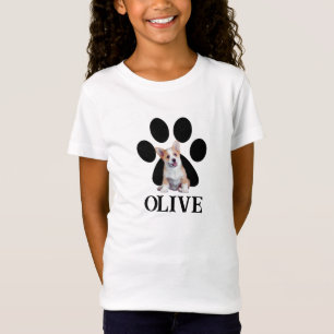 Camiseta Corgi com nome personalizado