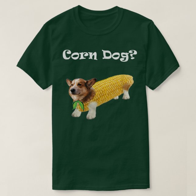 Camiseta Corgi Corn (Frente do Design)