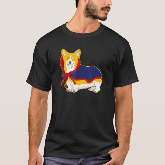 Camiseta Corgi Costume Vampire (Frente)