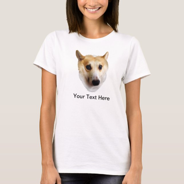 Camiseta Corgi curioso (Frente)