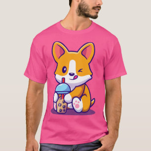 Camiseta Corgi Cute Bebe Tea Boba