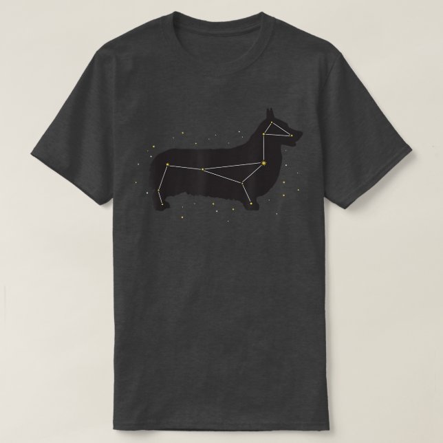 Camiseta Corgi   Cute Constellation Dog Tee for Pet Parents (Frente do Design)