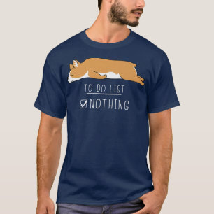 Camiseta Corgi Cute Kawaii Preguiçoso Para Fazer Nada17