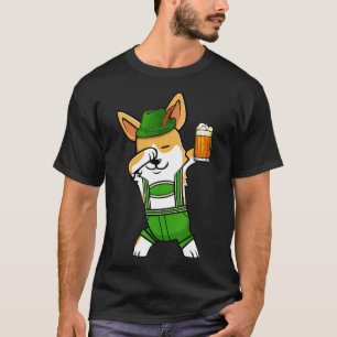 Camiseta Corgi Dabbing Lederhosen T Dia de Oktoberfest