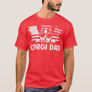 Camiseta Corgi Dad Vintage Sunglasses Funny Corgi Dog Owner