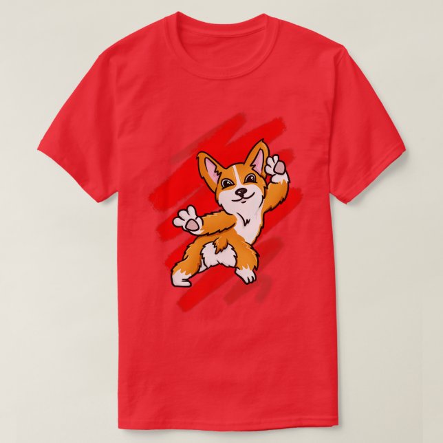 Camiseta Corgi Dancing (Frente do Design)