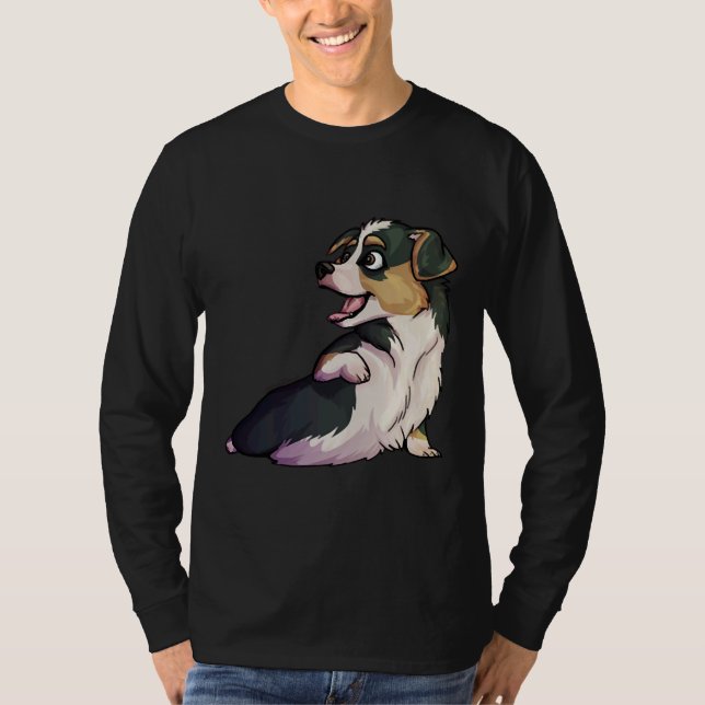 Camiseta Corgi De Bebê De Disquete (Frente)