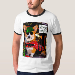 Camiseta Corgi de Galês do dia do rissol do santo