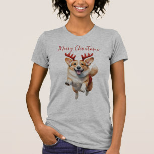 Camiseta Corgi de Natal com Rebeldes