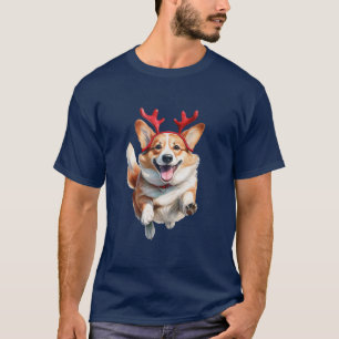 Camiseta Corgi de Natal com Rebeldes