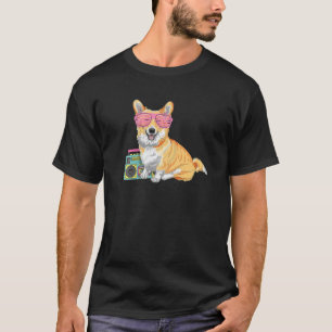 Camiseta Corgi de Pembroke dos anos 90 para roupa de rave &