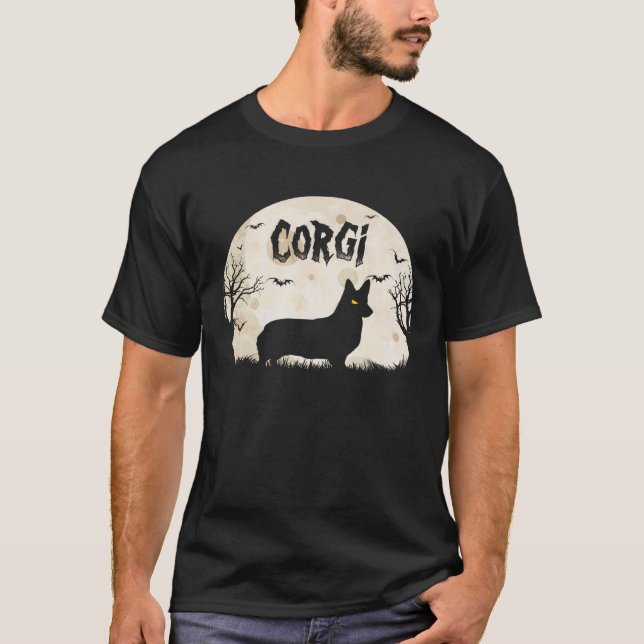 Camiseta Corgi de Terror de Halloween (Frente)