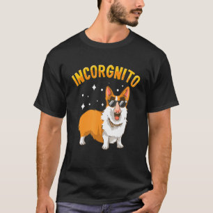 Camiseta Corgi Disfarçado Incógnito Fofo Pembroke Welsh Cor