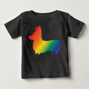 Camiseta Corgi do arco-íris