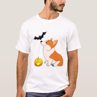 Camiseta Corgi do Dia das Bruxas Galês