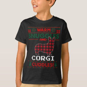 Camiseta Corgi Dog Christmas Pajama Xmas Ugly Christmas Swe