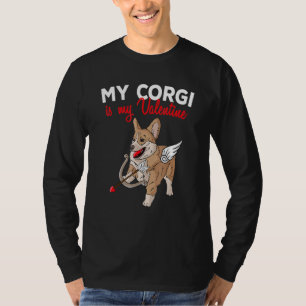 Camiseta Corgi Dog É Meu Namorados Adorava Dias de os namor