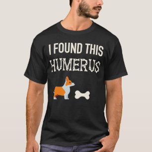 Camiseta Corgi Dog Halloween Bone Encontrei Este Humero
