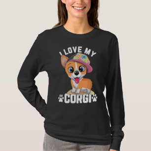 Camiseta Corgi Dog I Love My Corgi