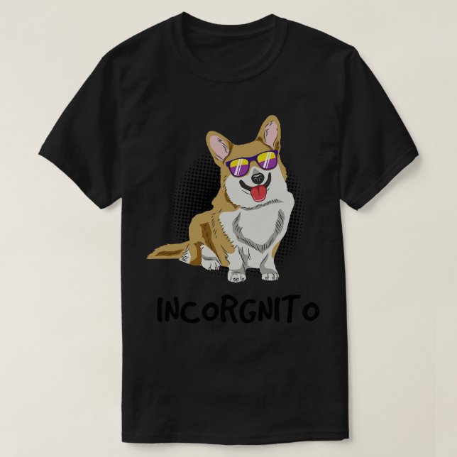 Camiseta Corgi Dog Incorgnito (Frente do Design)