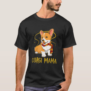 Camiseta Corgi Dog Mãe Engraçada Dia de as mães da Mama 