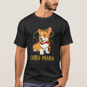 Camiseta Corgi Dog Mãe Engraçada Dia de as mães da Mama Pre
