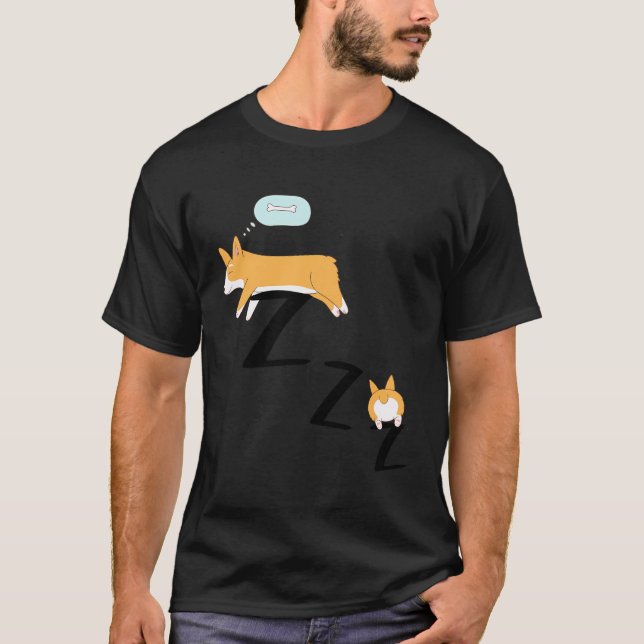 Camiseta Corgi Dog Pajama Sleep (Frente)