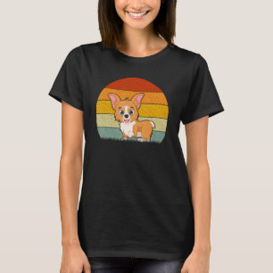 Camiseta Corgi Dog Retro Style Vintage