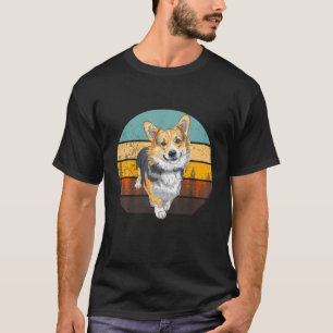 Camiseta Corgi Dog Retro Vintage Funny Corgi ama presente