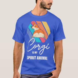 Camiseta Corgi É O Meu Espírito Animal Puppy Puppy Pet Dog