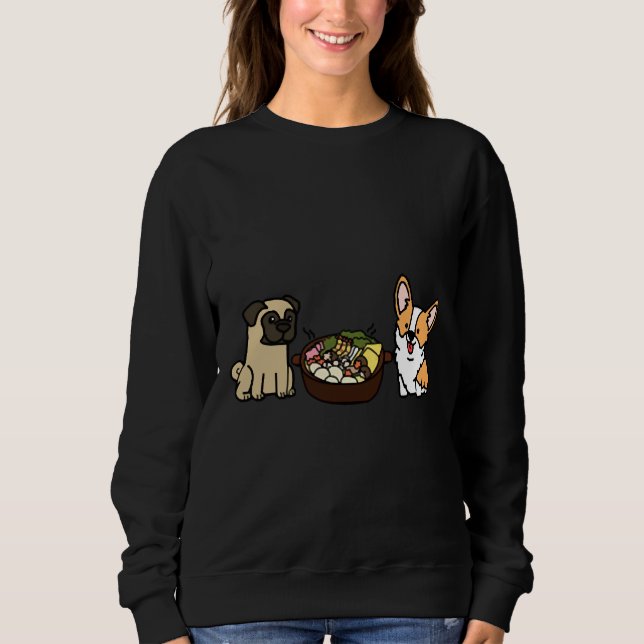 Camiseta Corgi E Pug Hotpot (Frente)