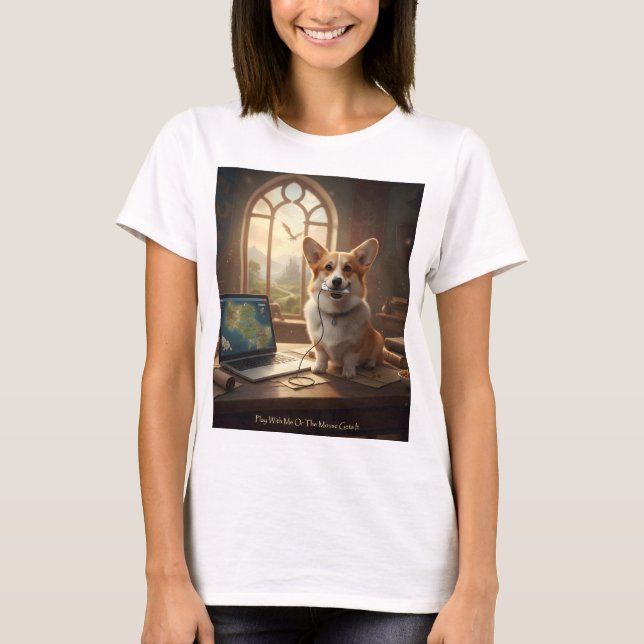 Camiseta Corgi e Rato (Frente)