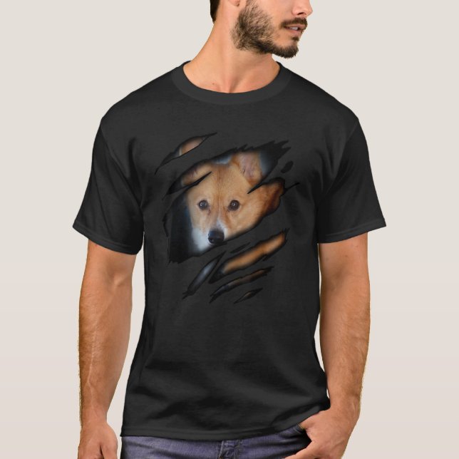 Camiseta Corgi Em Mim Cão Cão de Pedigree (Frente)