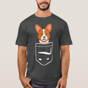 Camiseta Corgi Em Pocket Pocket Dog Animal Pet