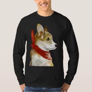 Camiseta Corgi Em Vermelho