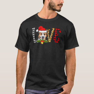 Camiseta Corgi Engraçado Cachorro Papai Noel Natal Xmas Pla