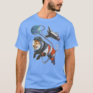 Camiseta Corgi Espacial Astro Proprietário do Cachorro Pupp