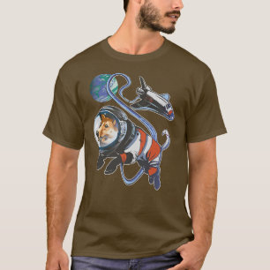 Camiseta Corgi Espacial Astro Proprietário do Cachorro Pupp